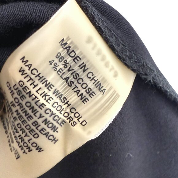 Vince Camuto Black Cardigan Medium Petite Stretch Viscose Jersey Open Front - Picture 7 of 7